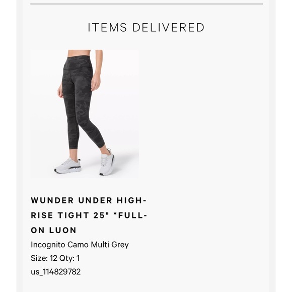 Lululemon Wunder Under 25” High Rise Full-On Luon Black Camo - Picture 2 of 5